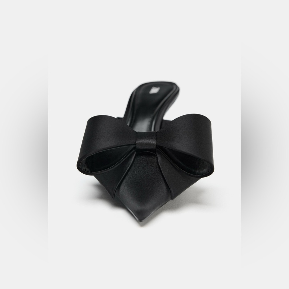 ZARA BOW HEELED MULES - Picture 3 of 5